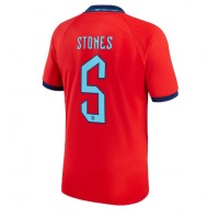 Moški Nogometni dresi Anglija John Stones #5 Gostujoči SP 2022 Kratek Rokav